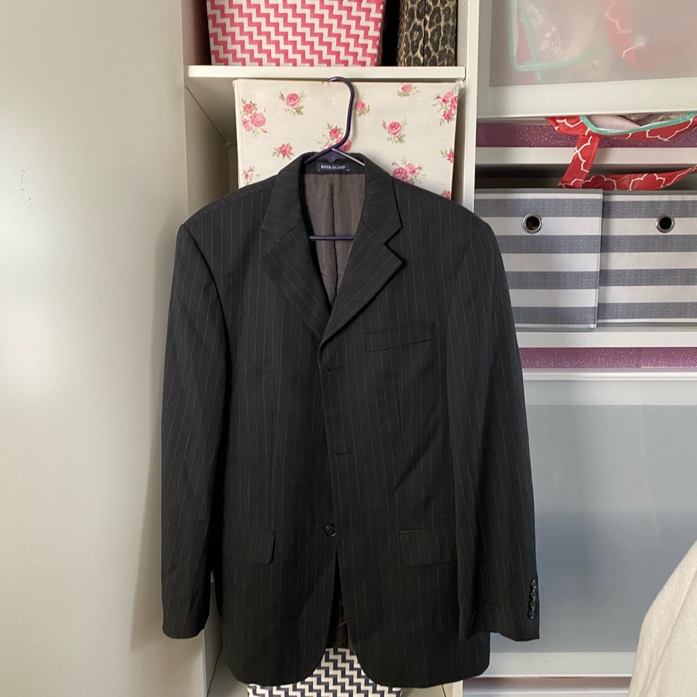 Vintage river island pure wool blazer